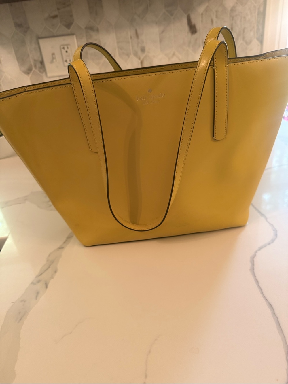 kate spade Yellow Leather Tote - Picture 5 of 5